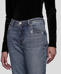 Avec Les Filles Women's Mid Rise Bootcut Jeans