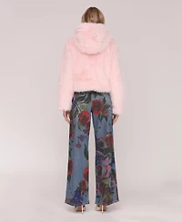 Avec Les Filles Women's Cropped Long Sleeve Jacket