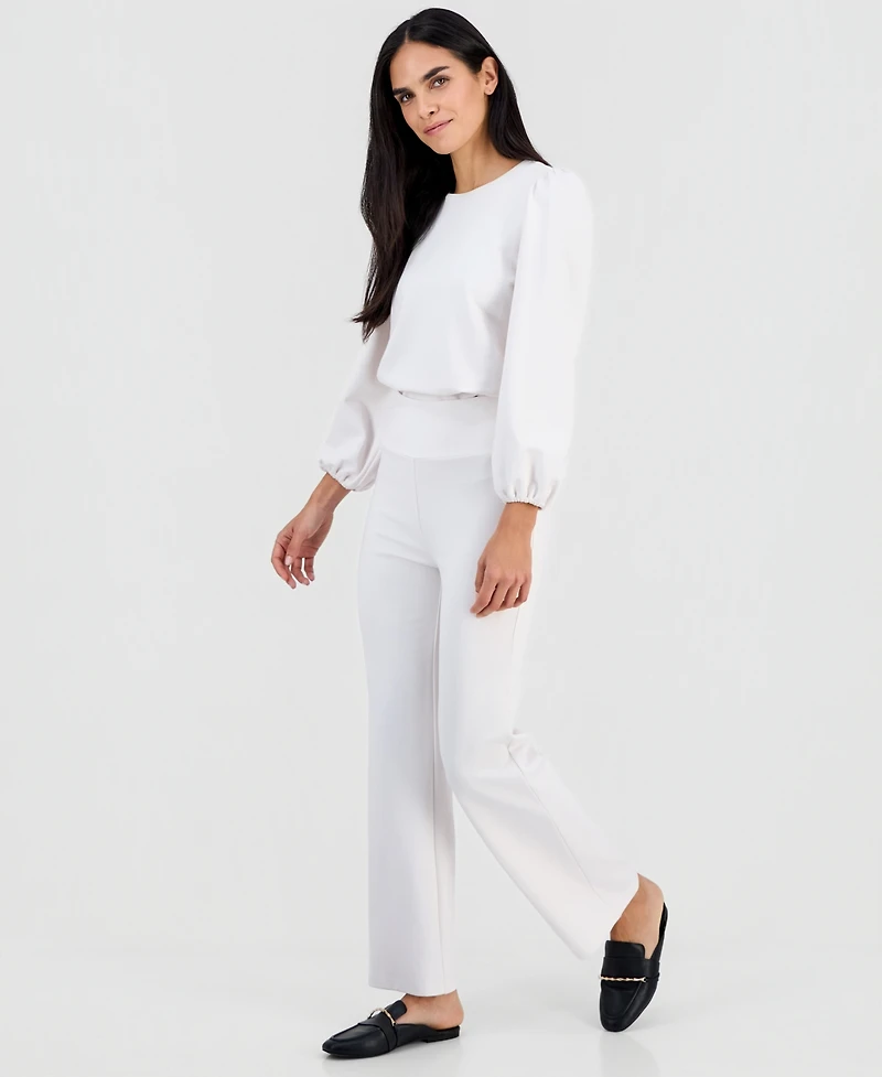 Ak Anne Klein Petite Serenity Knit Pull-On Pants