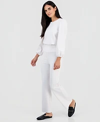 Ak Anne Klein Petite Serenity Knit Pull-On Pants