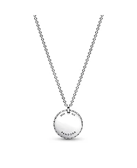 Pandora Sterling Silver Round Disc Collier Necklace