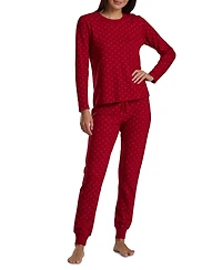 Tommy Hilfiger Women's 2-Pc. Packaged Printed Thermal Pajamas Set