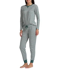 Tommy Hilfiger Women's 2-Pc. Packaged Printed Thermal Pajamas Set