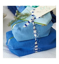 Brera Lino Cerulean Medium Toiletry Bag