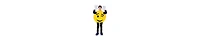 Dress Up America Kids Emoji Wink Smiley Costume Tunic & Gloves Set