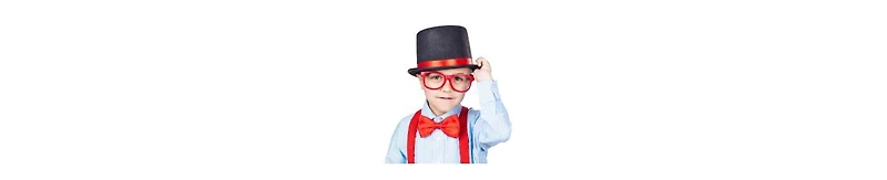Dress Up America Kids Tuxedo Top Hat