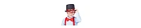 Dress Up America Kids Tuxedo Top Hat