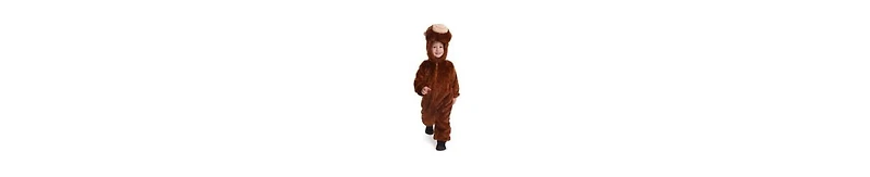 Dress Up America Toddler Plush Monkey Jumpsuit Costume
