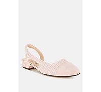 Karita Tweed Slingback Sandals Women