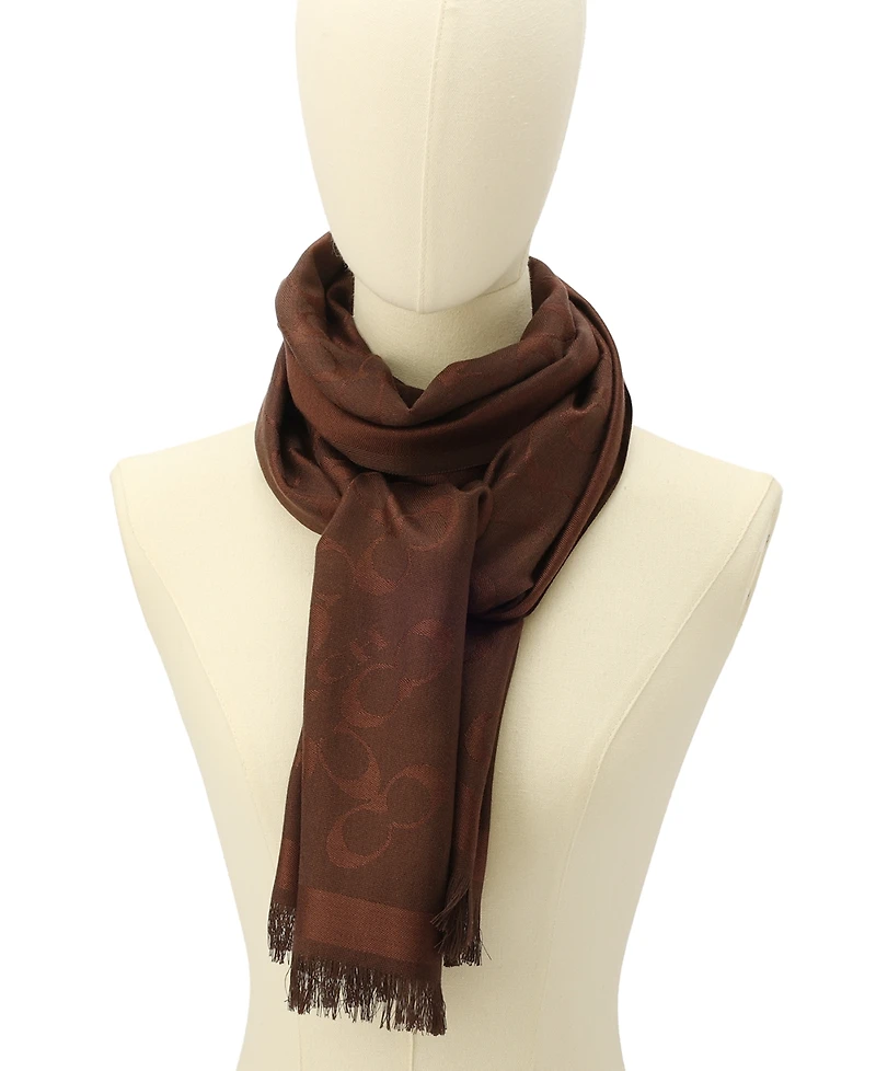 Coach Women's Bias Signature C Oblong Scarf