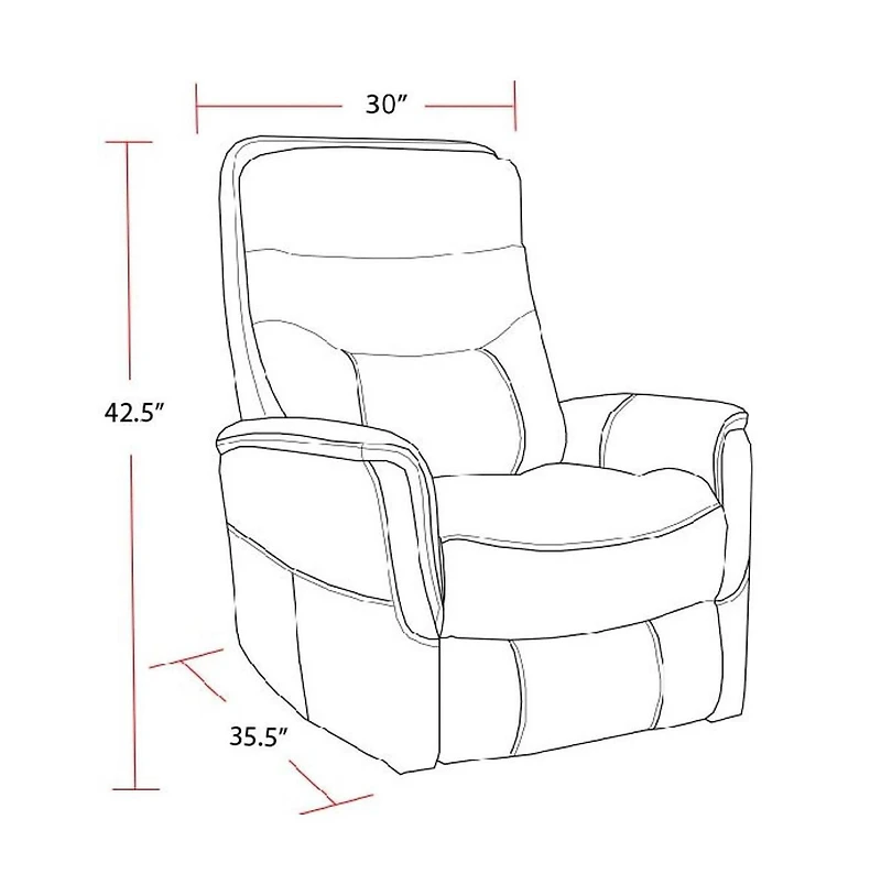 Parker Living Gemini - Ivory Swivel Glider Recliner