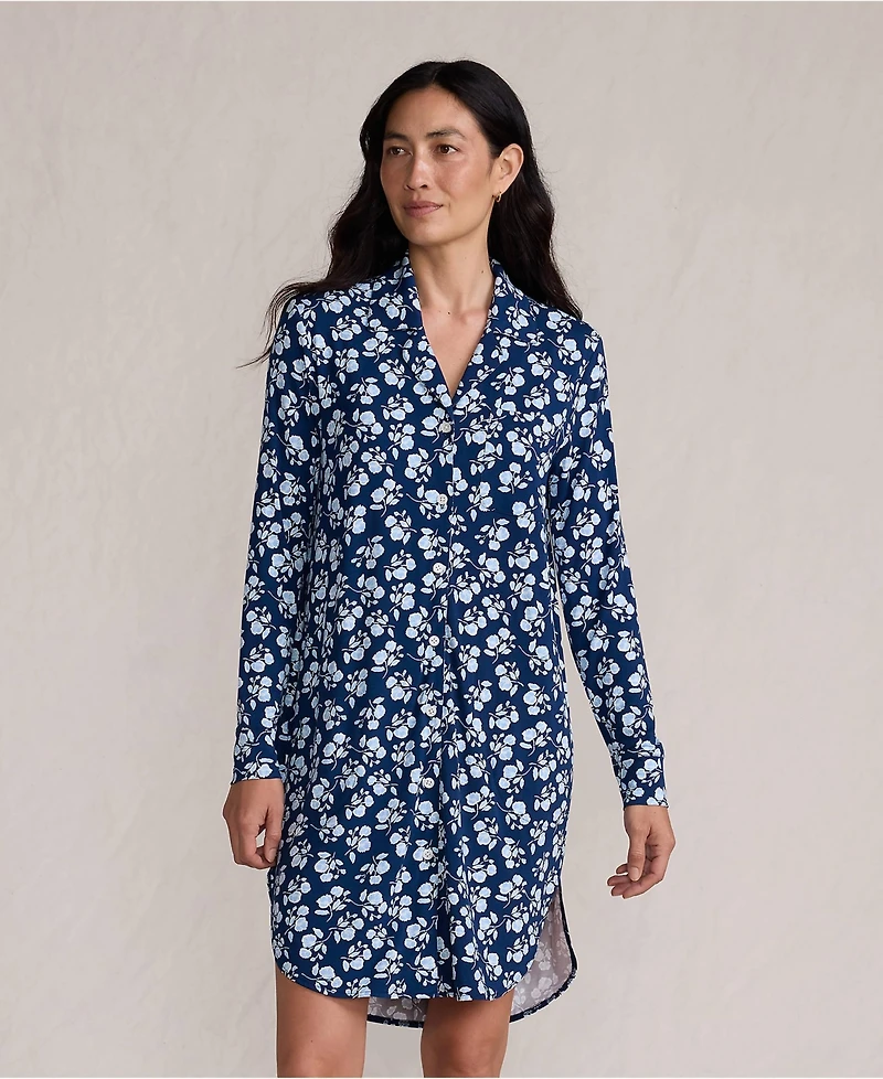 Lands' End Women's Cooling Long Sleeve Sleepshirt