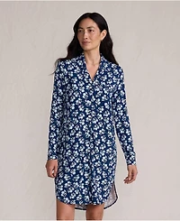 Lands' End Women's Cooling Long Sleeve Sleepshirt