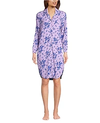 Lands' End Women's Cooling Long Sleeve Sleepshirt