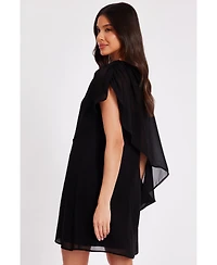 Quiz Women's Chiffon Two-in-One Mini Dress
