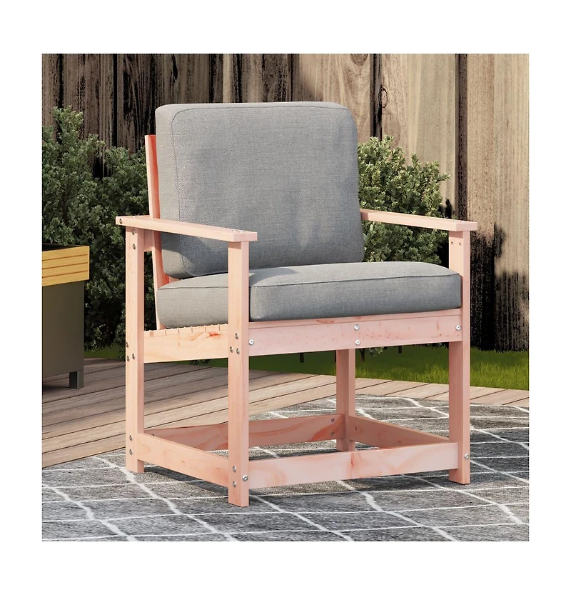 Garden Chair Natural Wood Solid Douglas Wood Standard Sturdy