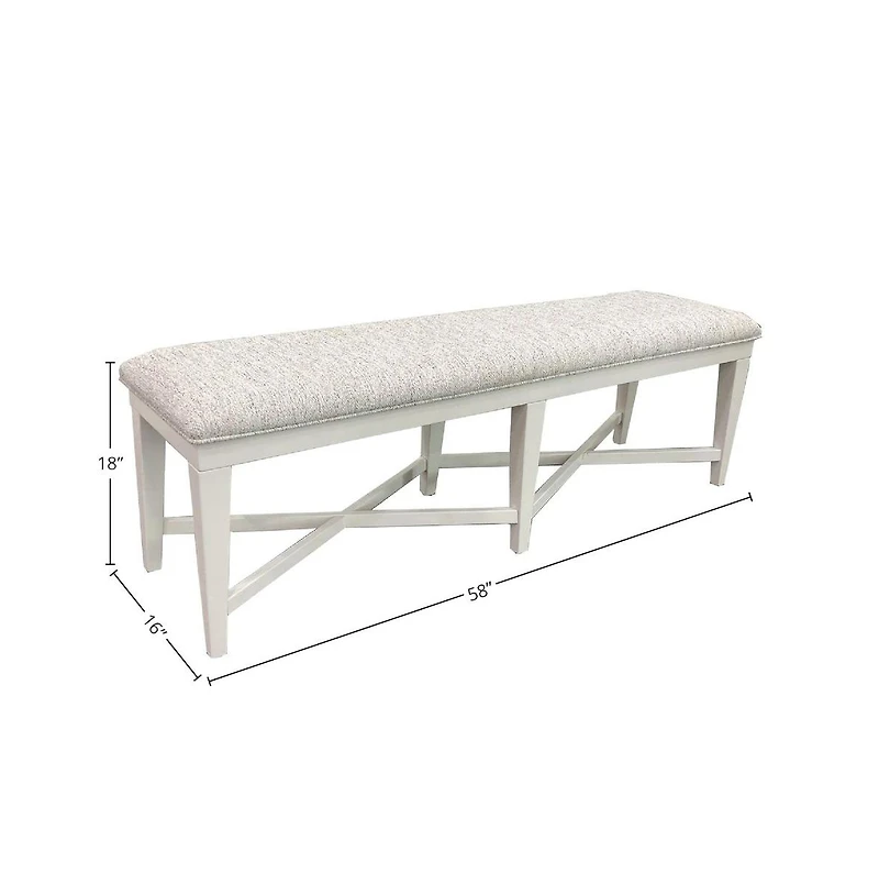 Parker House Furniture Parker House Americana Modern Dining 58 In. Upholstered Bench