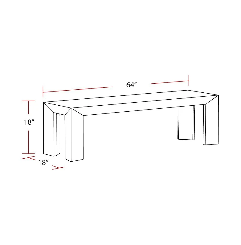 Parker House Furniture Parker House Crossings - Downtown Dining Bench