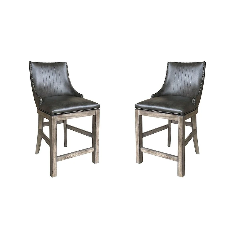 Parker House Furniture Lodge Dining Swivel Counter Sling Chair Two Pack