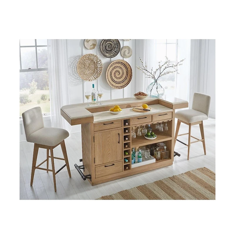 Parker House Furniture Parker House Escape - Dining Upholstered Swivel Barstool