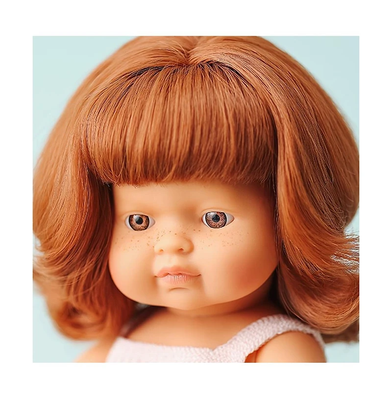 Miniland My Friends and Me Collection Baby Girl Doll with Red Hair