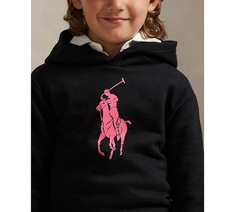 Polo Ralph Lauren Toddler and Little Boys Pink Pony Fleece Hoodie