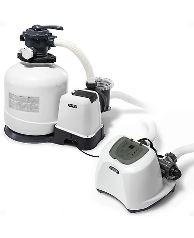 Intex 3000 Gph Sand Filter Pump and Saltwater System for Above Ground Pools