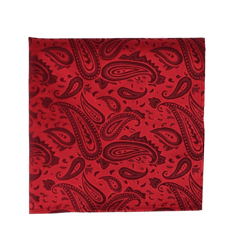 Trafalgar Men's Banbury Tone on Tone Paisley 12 Inch Silk Pocket Square