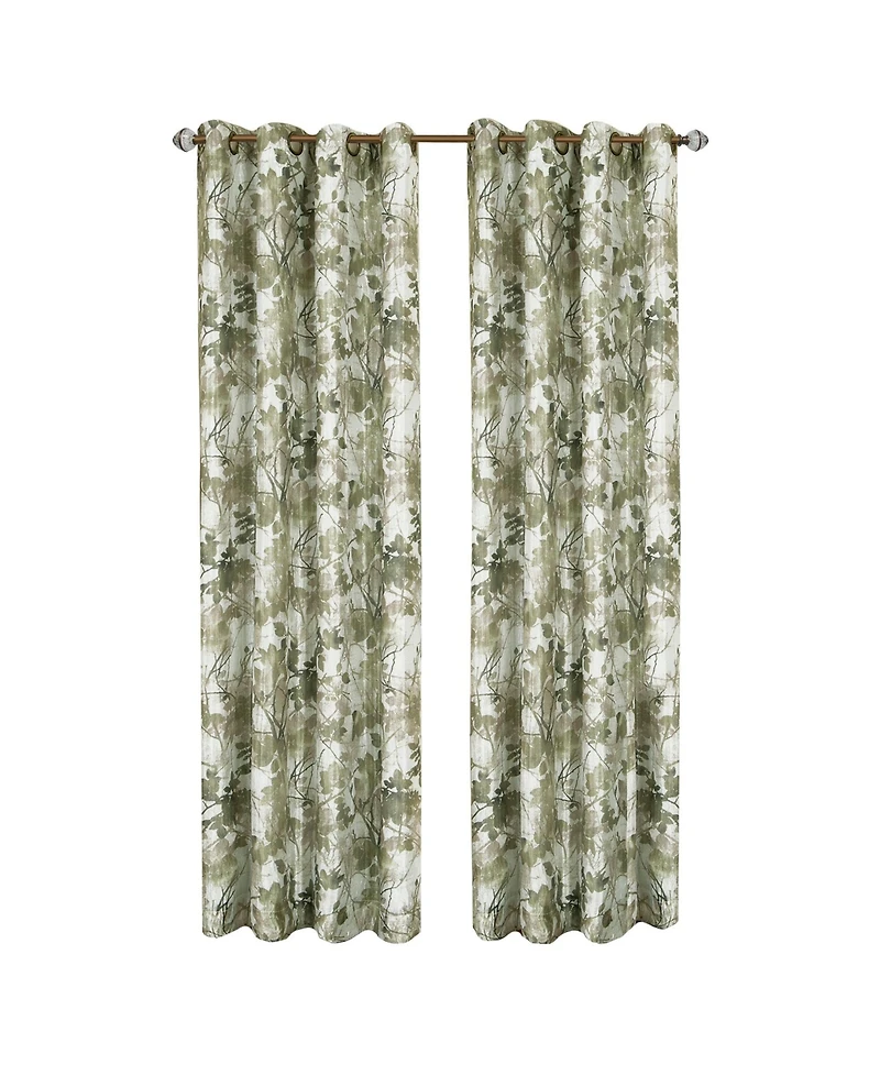 Kate Aurora Country Living 100% Thermal Lined Grommet Top Floral Room Darkening Curtains