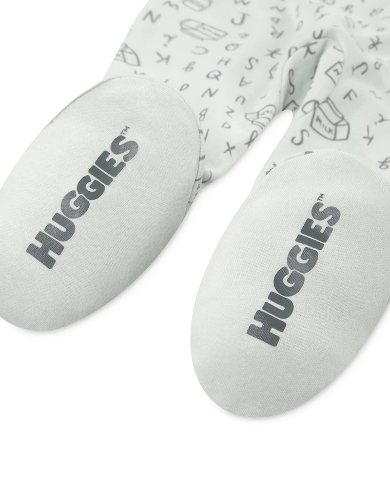 Huggies Baby Boys Full-Zip Sleep and Play Footed Coverall
