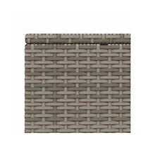 vidaXL Patio Sunbed Grey Pe Rattan Standard Adjustable Armrests