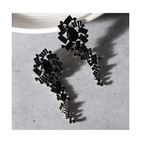 Sohi Women's Crystal Drop Earrings