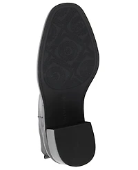 Lucky Brand Women's Alivia Almond Toe Stacked Heel Booties