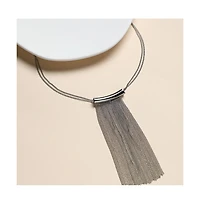 Sohi Women's The Hanging Chain Bar Lariat Necklace