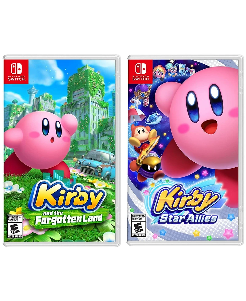 Nintendo Kirby and the Forgotten Land and Kirby Star Allies Bundle - Nintendo Switch