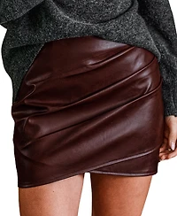 Cupshe Women's Sassy Strut Burgundy Mini Skirt