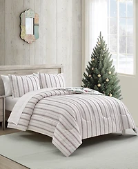 Sunham Snow Day Stripe 3-Pc. Comforter Sets