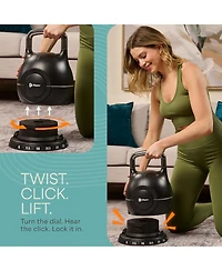 Lifepro Boulder Adjustable Kettlebell – 7-in-1 Weight Set (5–44 lb) with Quick-Select Dial for Full-Body Strength Training