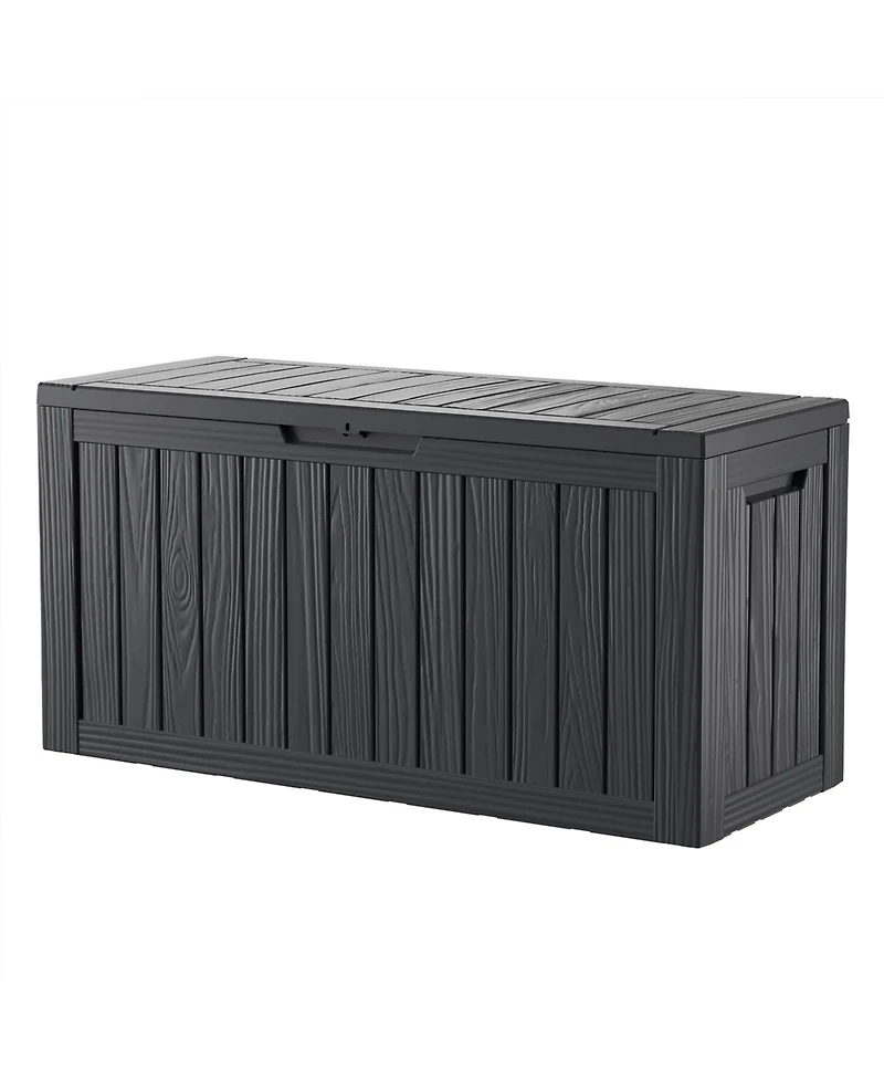 Chic Crate - 46.3'' W 80 Gallons Water Resistant Resin Lockable Deck Box
