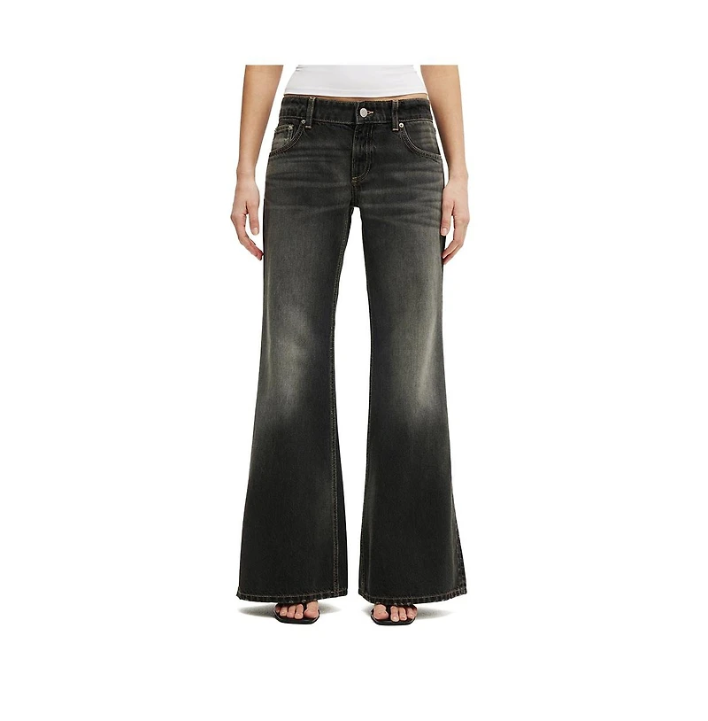 Cotton On Women's Low Relaxed Flare Jean