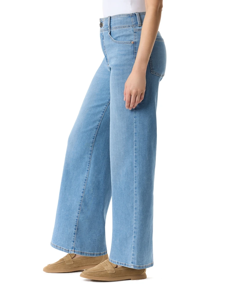 Gloria Vanderbilt Women's Tummy Sculpt Wide Leg Jeans
