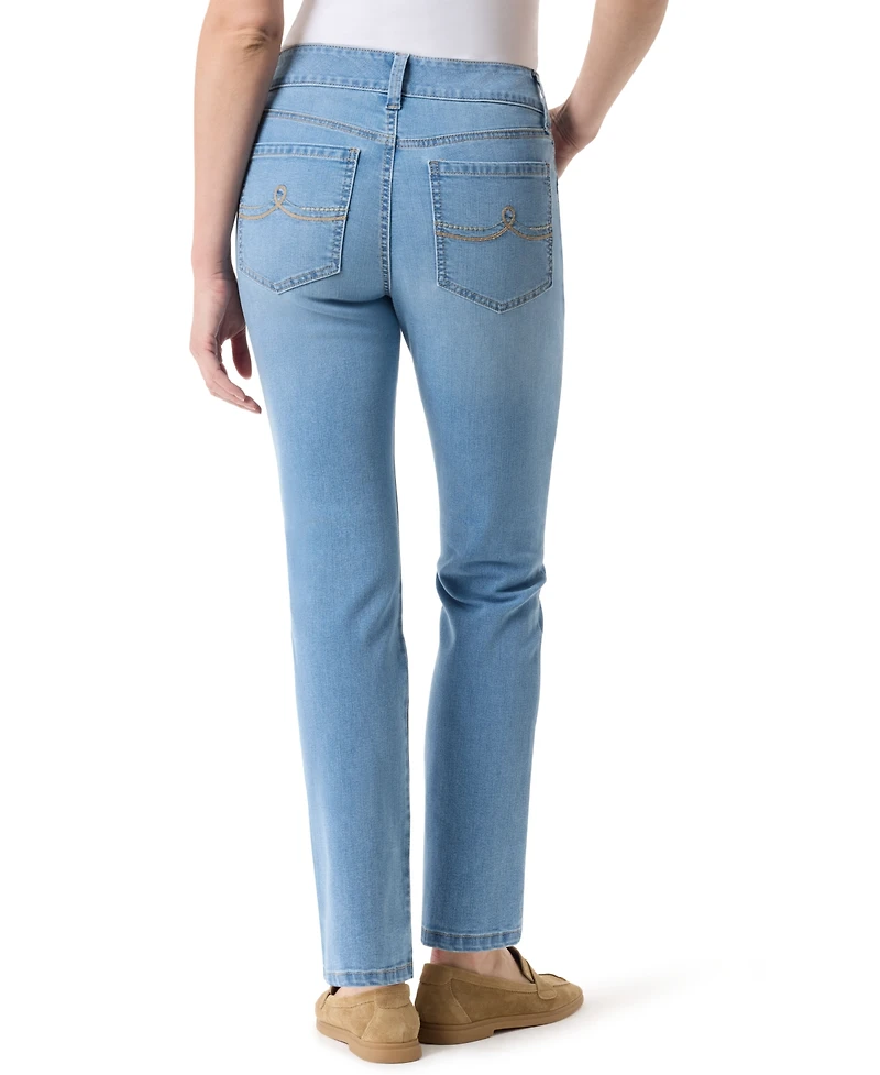 Gloria Vanderbilt Women's High Rise Straight Jeans