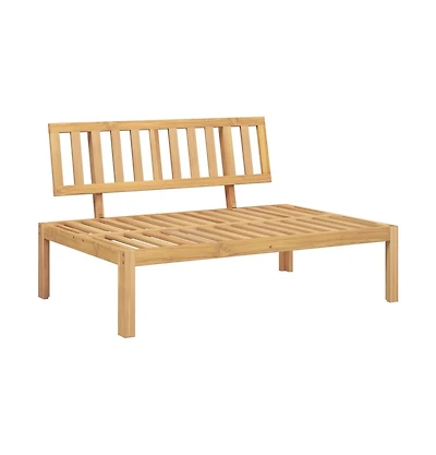 Pallet Middle Sofa Natural Wood Solid Acacia Wood
