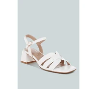 London Rag Eliska Strappy Square Toe Block Heels Women