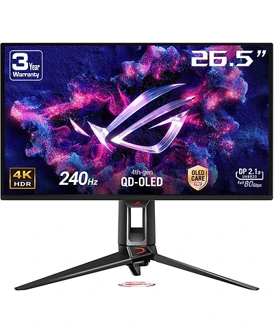 Asus Rog Swift Oled PG27UCDM 26.5" 16:9 4K Ultra Hd 240Hz Qd-oled Hdr Gaming Monitor, Black