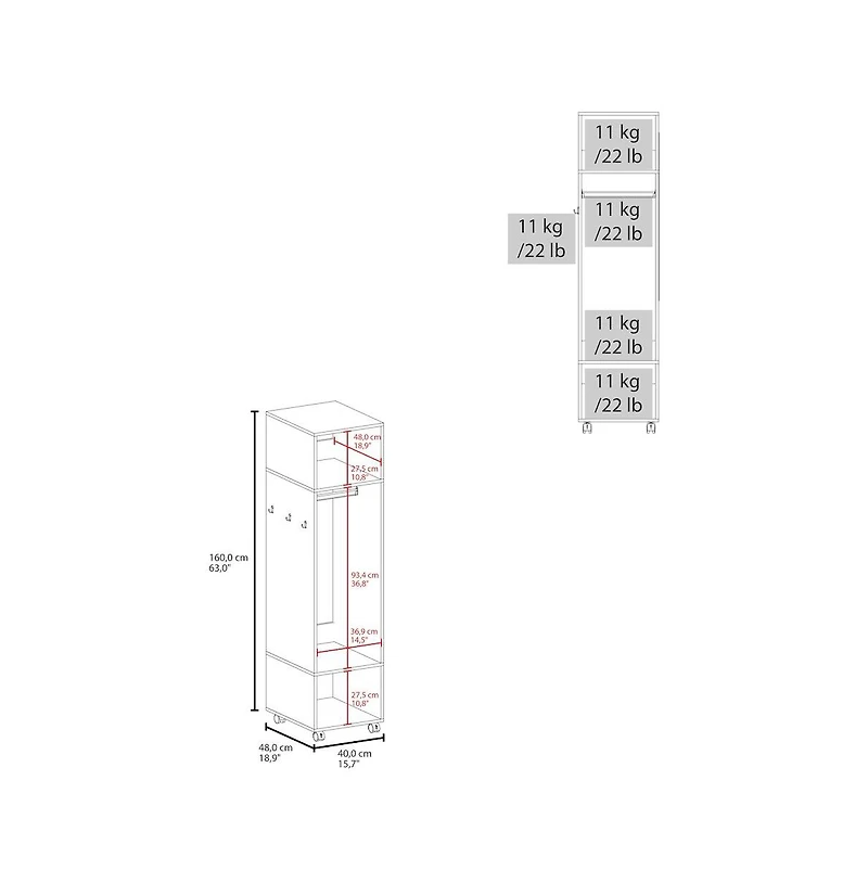 We Have Furniture Wardrobe Devon, Bedroom, White