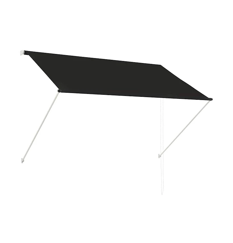 vidaXL Awning Anthracite Steel frame 78.7x59.1 in Retractable Awning
