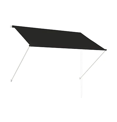 vidaXL Awning Anthracite Steel frame 78.7x59.1 in Retractable Awning
