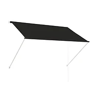 vidaXL Awning Anthracite Steel frame 78.7x59.1 in Retractable Awning