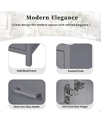 Lovmor Bathroom Vanity with Integrated Undermount Sink Divided Drawer for Versatile Storage